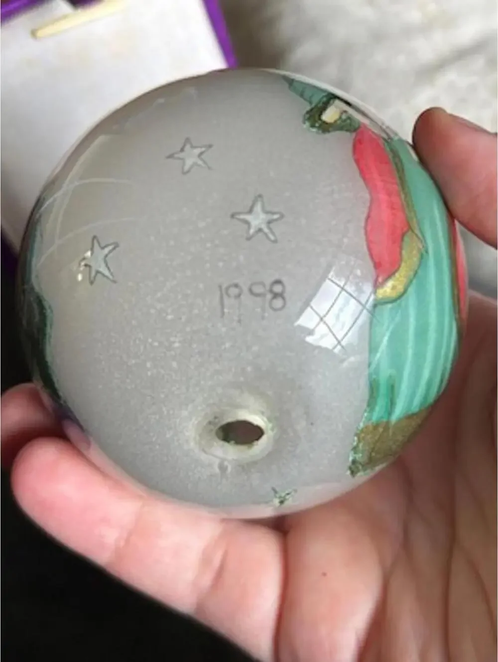 Li Bien Hand-Painted Angel Christmas Ornament in Decorative Box